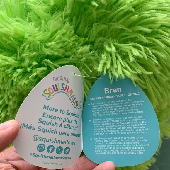 Squishmallows  Yeti  - “Bren” - 16 inches tall. Sooo cute and lovable!! - Picture 4 of 4